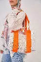 Transparent*Orange Leather Handle