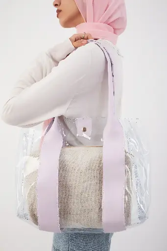 Transparent*Lilac Leather Handle
