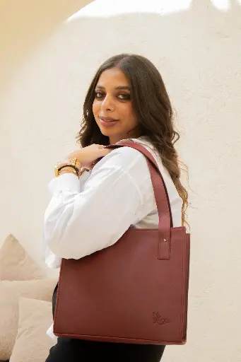 Burgundy Medium Tote